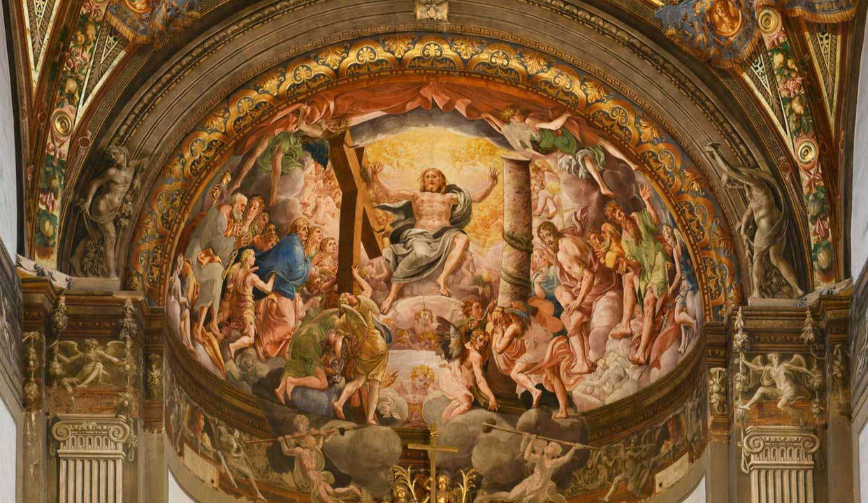 The semi-dome of the apse