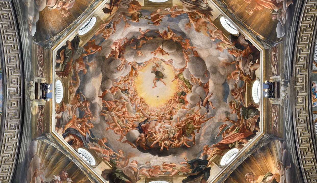 La cupola: Correggio, “L’Assunzione della Vergine”