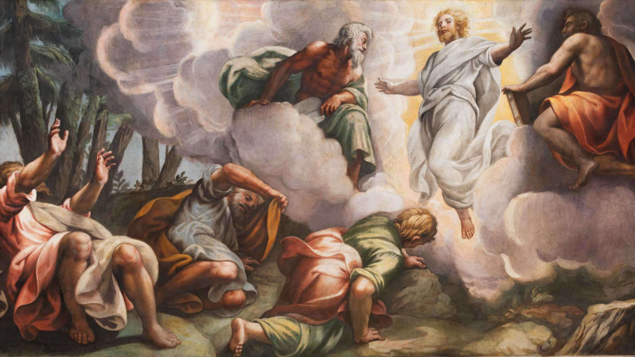 Ninth scene: The Transfiguration of Jesus